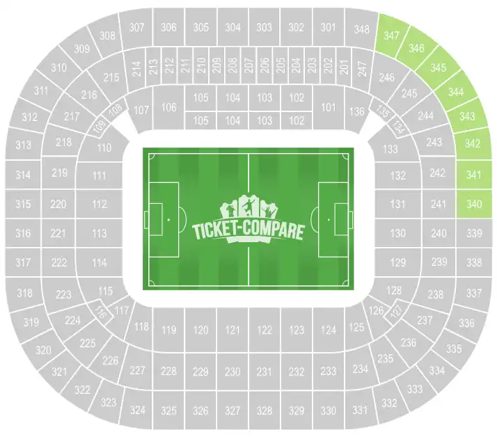 Away-Fans Allianz Arena